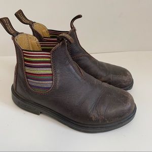 Blundstone Leather Chelsea Boots Brown Rainbow Size 2